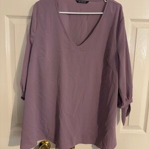 XXL Bloomchic Mauve Blouse